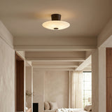 Kylo LED Semi-Flush 16", Bronze for Modern home with Warm Beige Walls