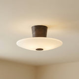 Kylo LED Semi-Flush 16", Bronze for Modern home with warm beige walls