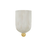 Meredith Wall Sconce 10", Aged Brass and Ceramic