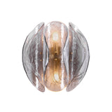 Vivian Wall Sconce 13", Gold Leaf and Smoke Glass
