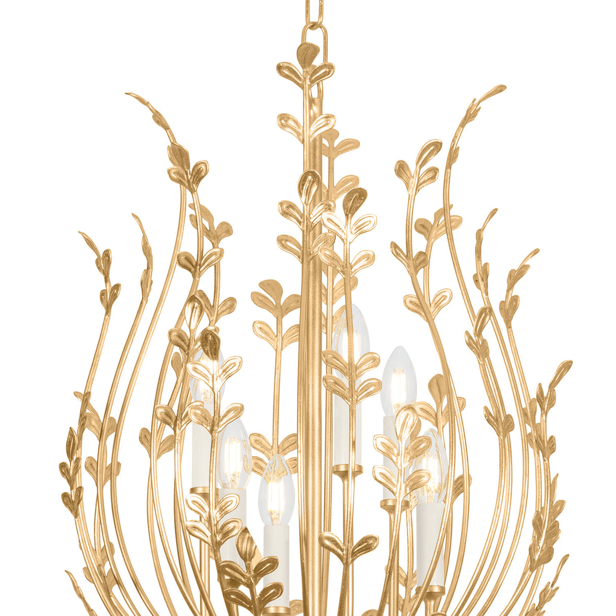 Annelise Chandelier 20", Gold Leaf