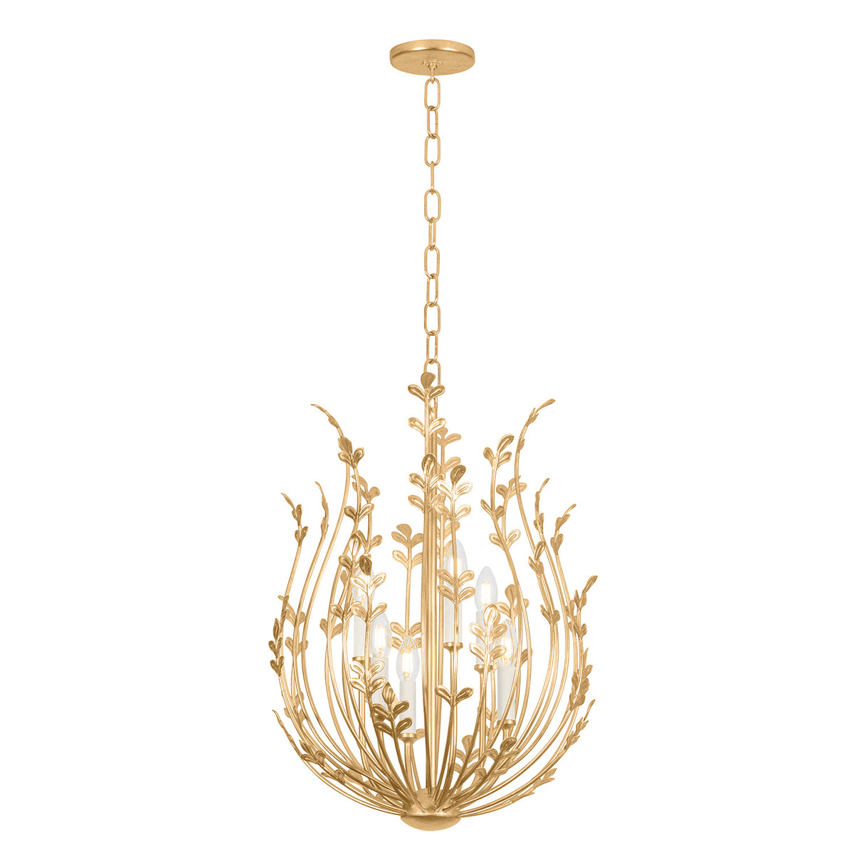 Annelise Chandelier 20", Gold Leaf