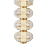 Meridien LED Wall Sconce 24", Vintage Brass and Champagne Glass