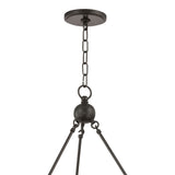 William 6 Light Ring Chandelier 36", Old Bronze