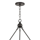 William 9 Light Ring Chandelier 46", Old Bronze