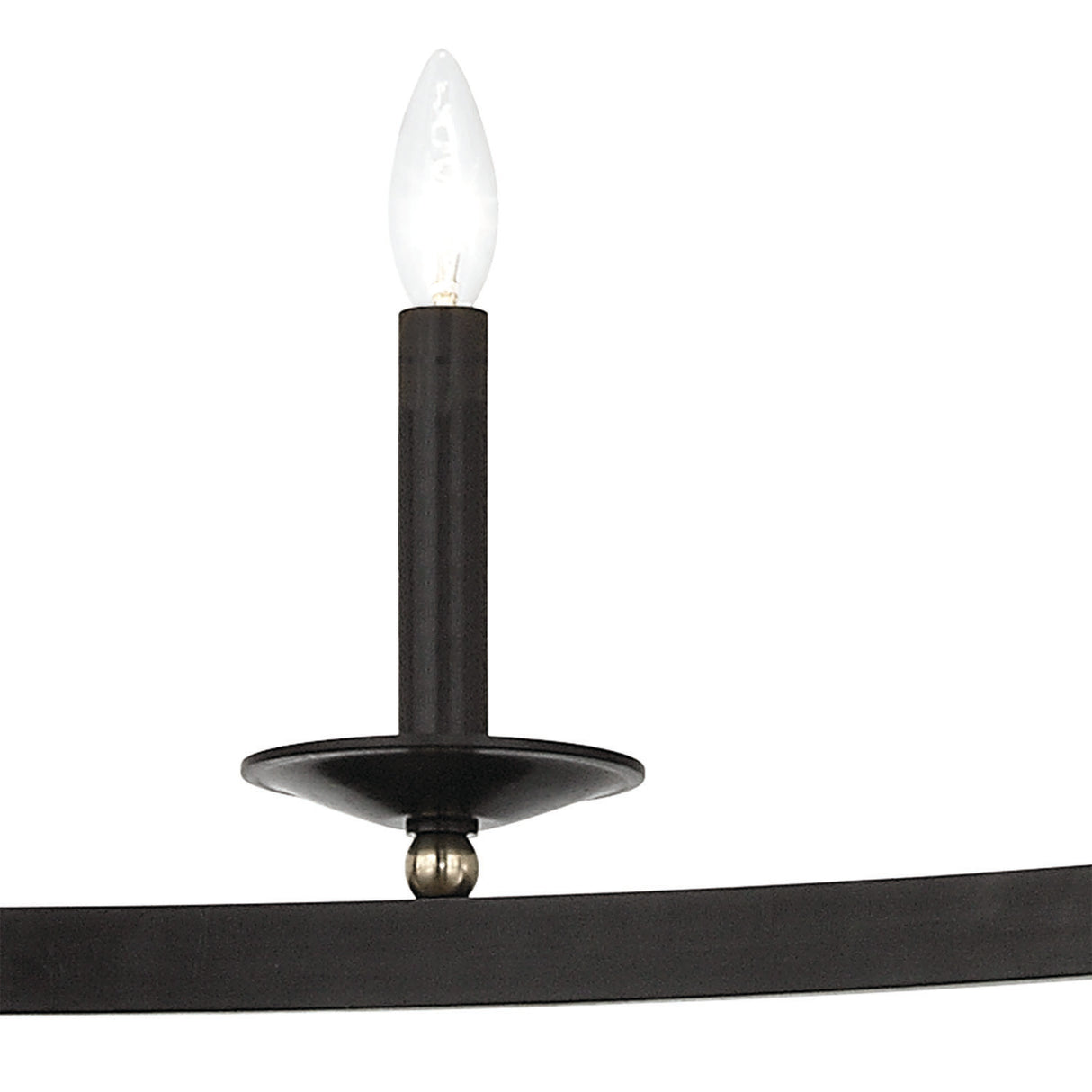 William 9 Light Ring Chandelier 46", Old Bronze