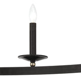 William 9 Light Ring Chandelier 46", Old Bronze