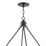 William Two-Tier Ring Chandelier 47", Old Bronze
