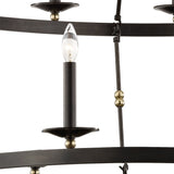 William Two-Tier Ring Chandelier 47", Old Bronze