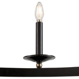 William Two-Tier Ring Chandelier 58", Old Bronze