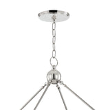William 16 Light Ring Chandelier 58", Polished Nickel