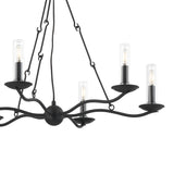 Tamsin Outdoor Chandelier 36", Forged Iron