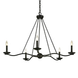 Tamsin 5 Light Chandelier 40", Forged Iron