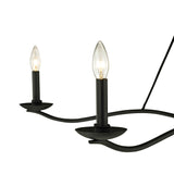 Tamsin 6 Light Chandelier 53", Forged Iron
