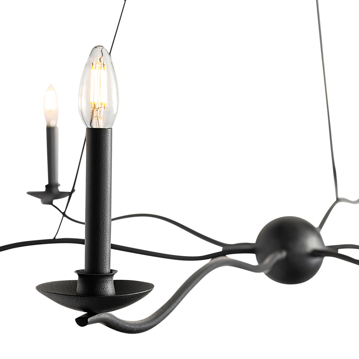 Tamsin 6 Light Chandelier 53", Forged Iron