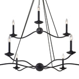 Tamsin Two-Tier Chandelier 53", Forged Iron