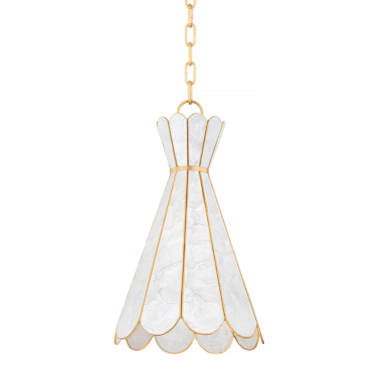 Winifred Pendant 10", Aged Brass