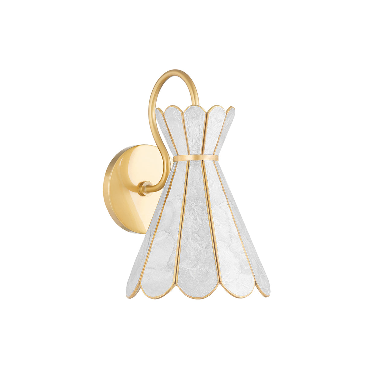 Winifred Wall Sconce 12", Aged Brass