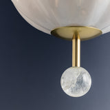 Rosie Pendant 17", Aged Brass