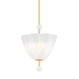 Rosie Pendant 17", Aged Brass