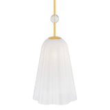 Rosie Pendant 10", Aged Brass