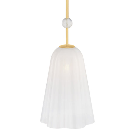 Rosie Pendant 10", Aged Brass