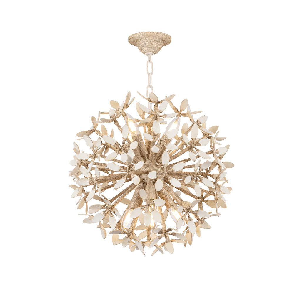 Genevieve Pendant 20", Natural Rope and Coco Shells