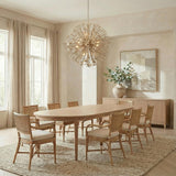 Genevieve Chandelier 40", Natural Rope and Coco Shells
