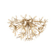 Genevieve Large Semi-Flush 20", Natural Rope and Coco Shells