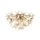 Genevieve Large Semi-Flush 20", Natural Rope and Coco Shells