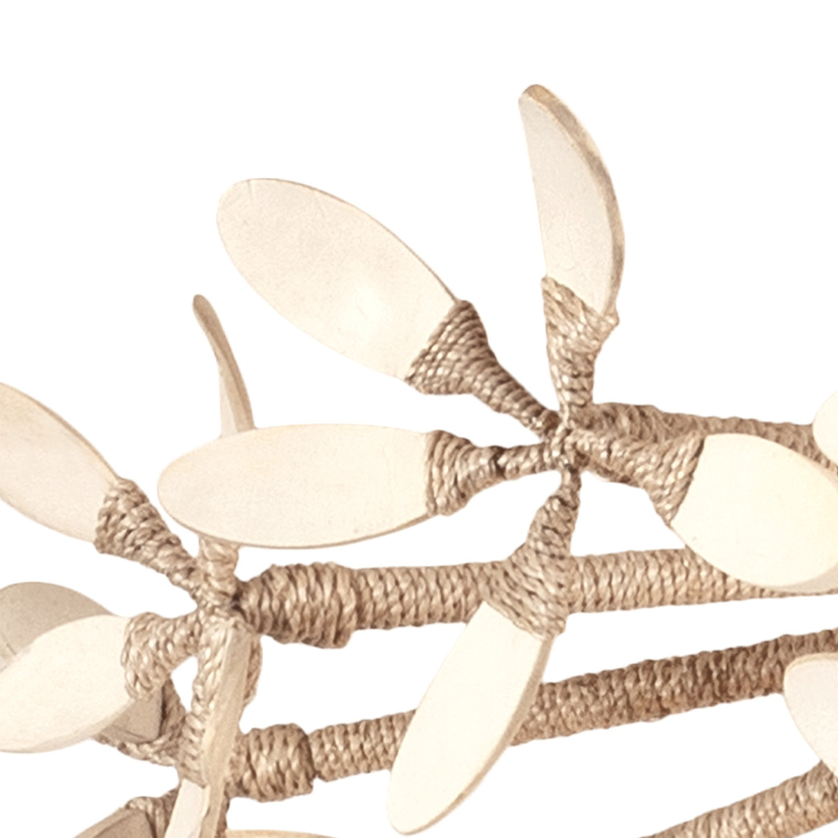 Genevieve Semi-Flush 30", Natural Rope and Coco Shells