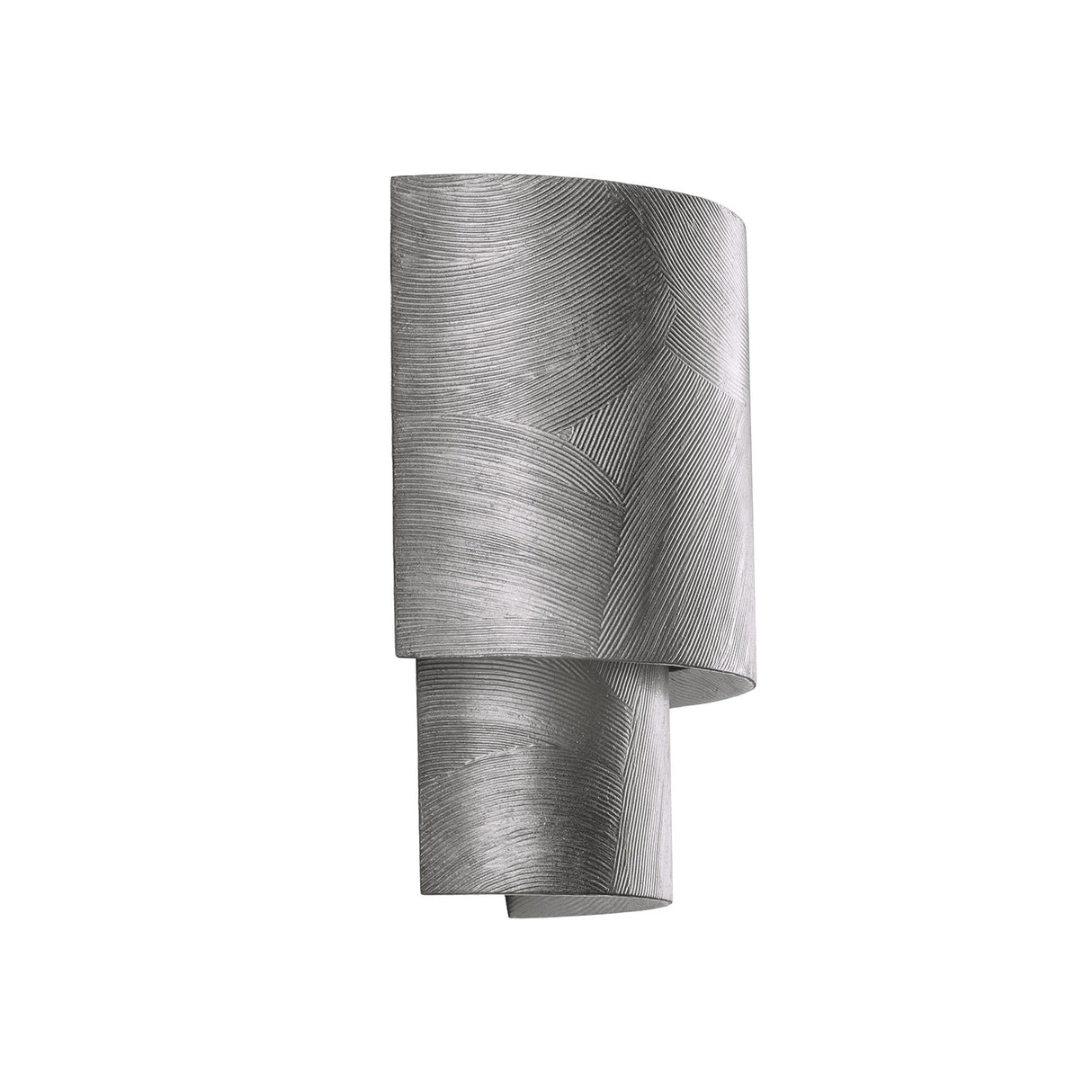 Barron Wall Sconce 9", Black Silver Leaf