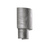 Barron Wall Sconce 9", Black Silver Leaf