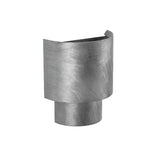 Barron Wall Sconce 9", Black Silver Leaf