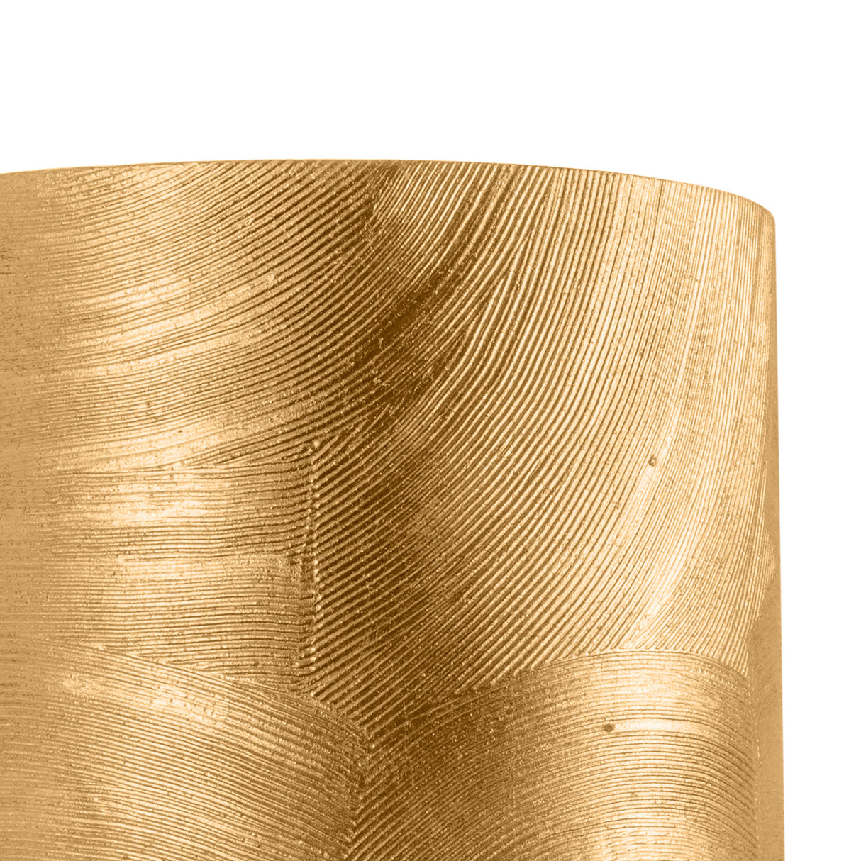 Barron Wall Sconce 9", Textured Gold Leaf