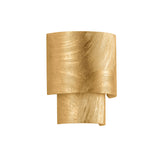 Barron Wall Sconce 9", Textured Gold Leaf