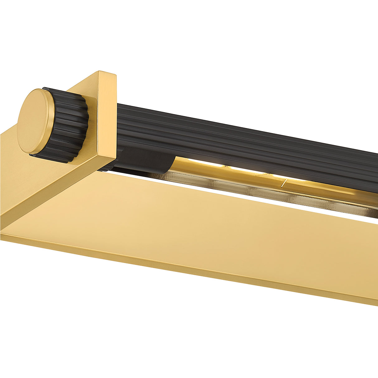 Hugh Picture Light 26", Aged Brass and Distressed Bronze