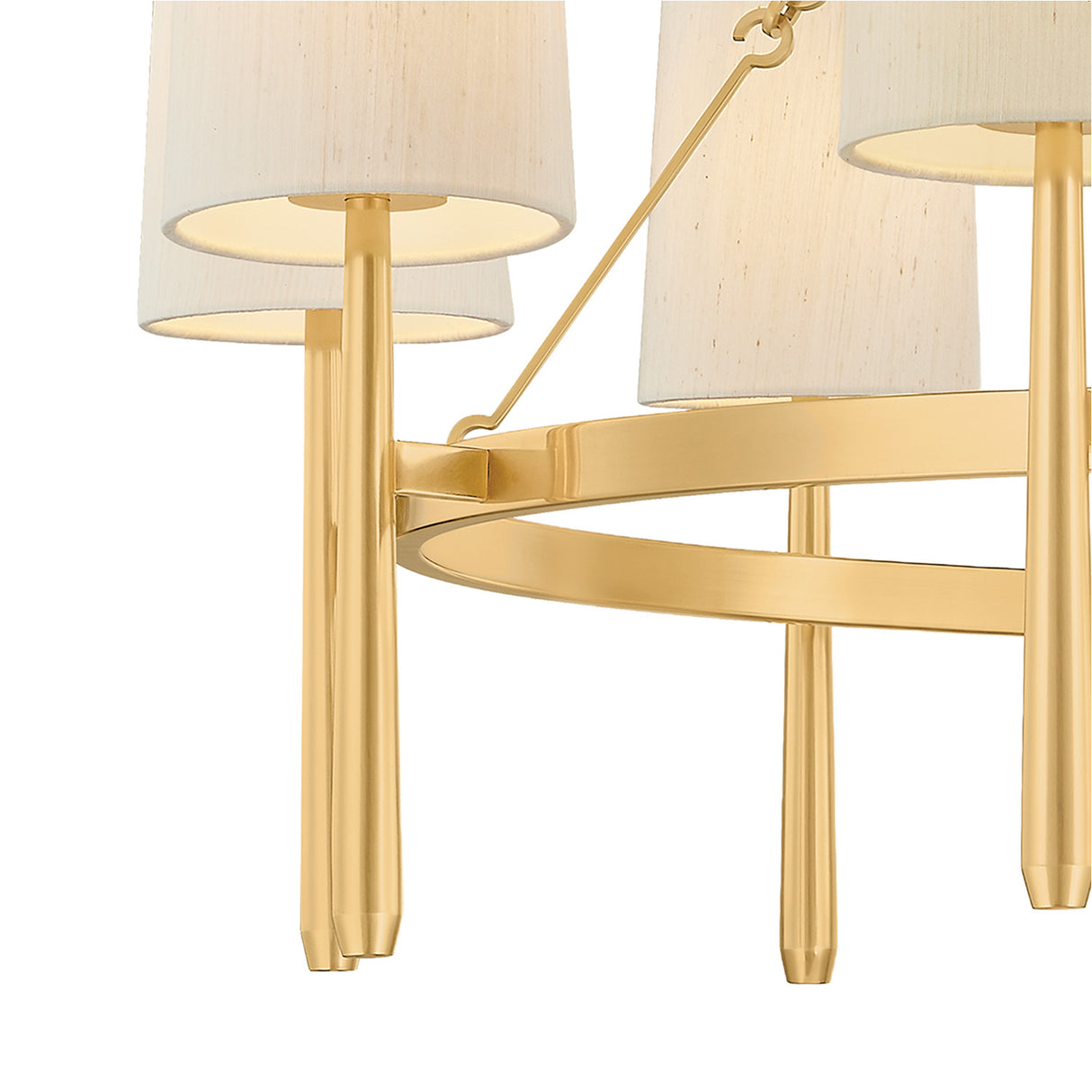 Norene 9 Light Chandelier 46", Aged Brass