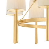 Norene 9 Light Chandelier 46", Aged Brass