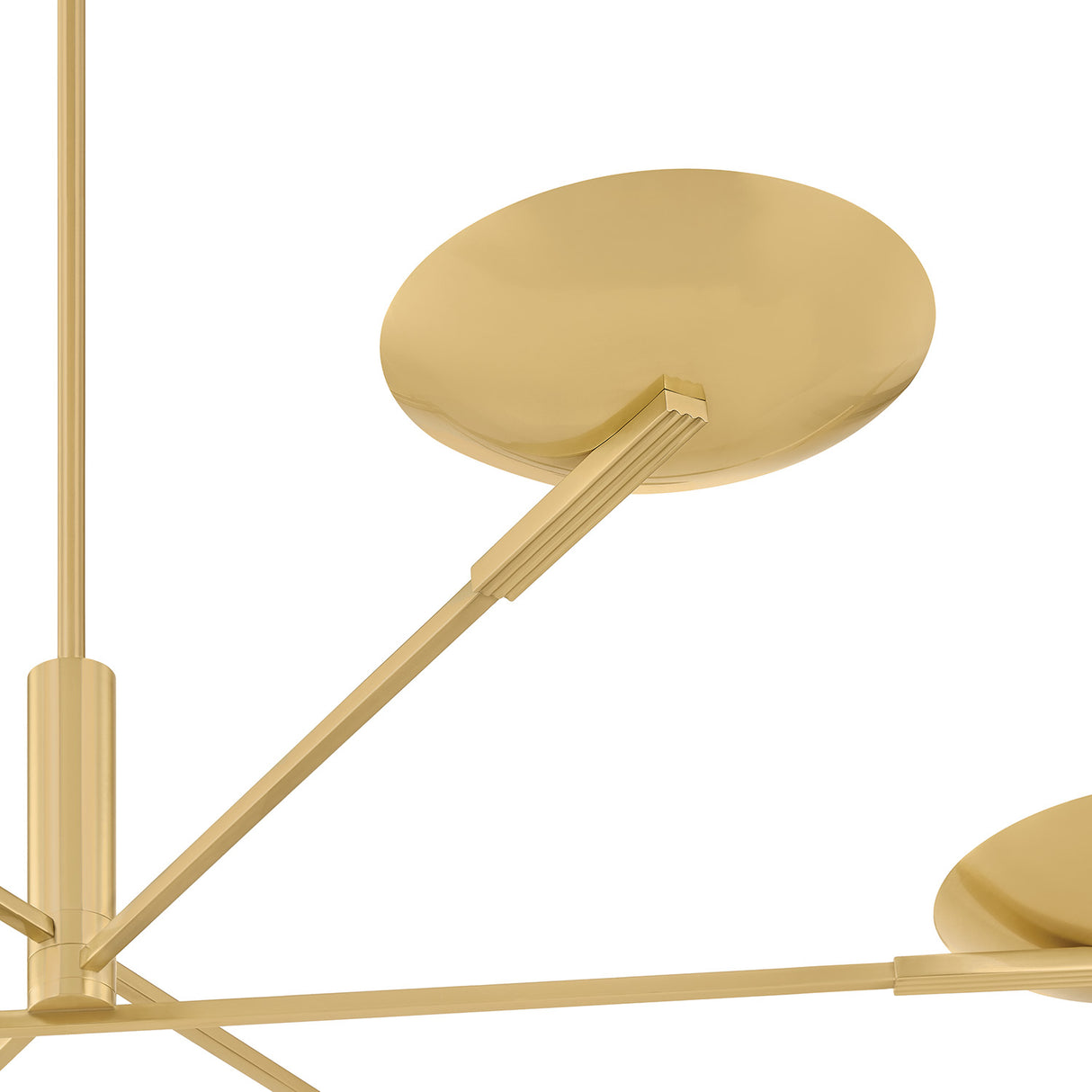 Phoebe 6 Light LED Chandelier 56", Aged Brass