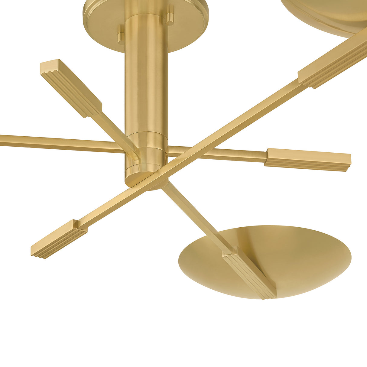Phoebe 3 Light LED Semi-Flush 42", Aged Brass