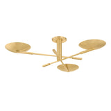 Phoebe 3 Light LED Semi-Flush 42", Aged Brass