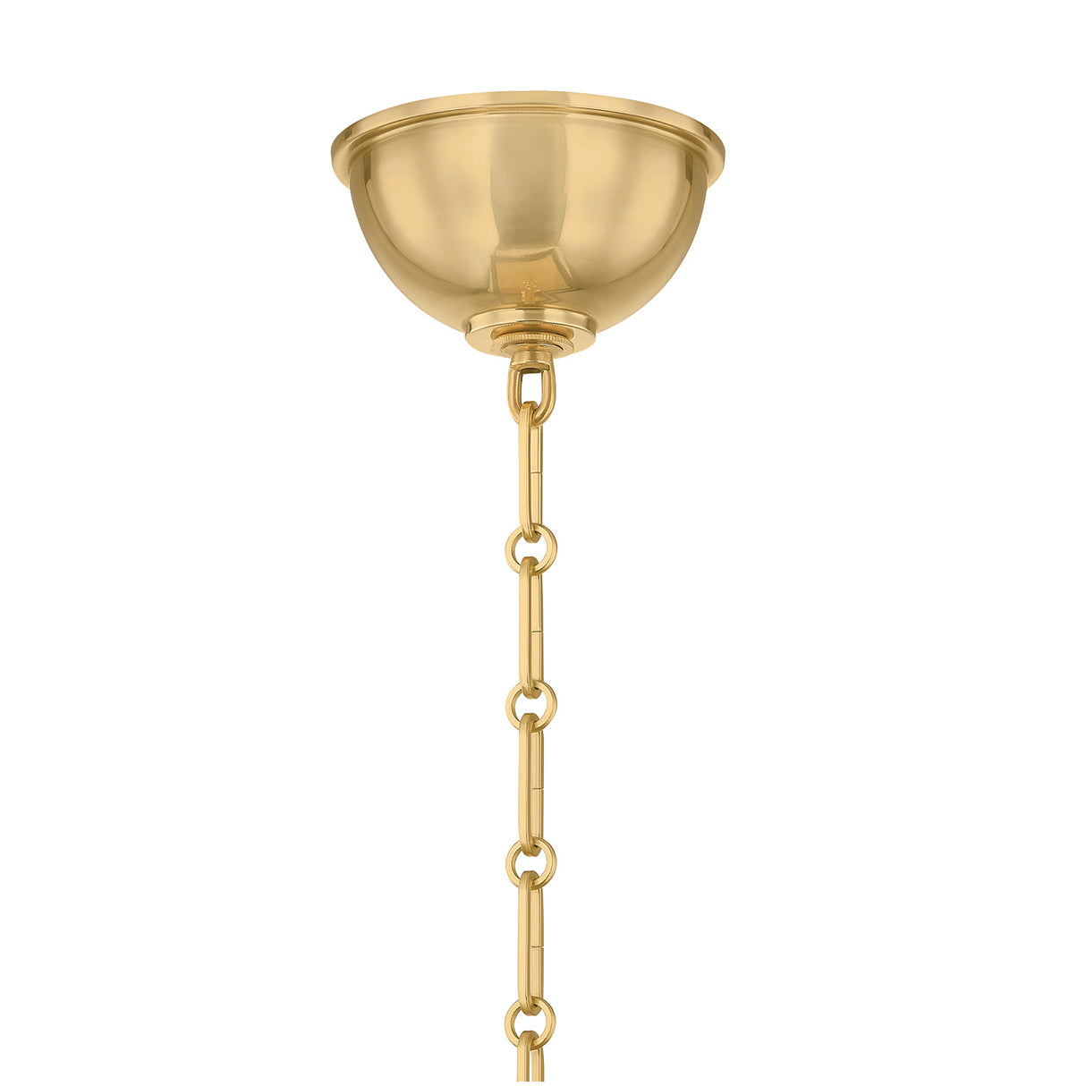 Harriet Lantern Pendant 19", Midnight Blue and Aged Brass