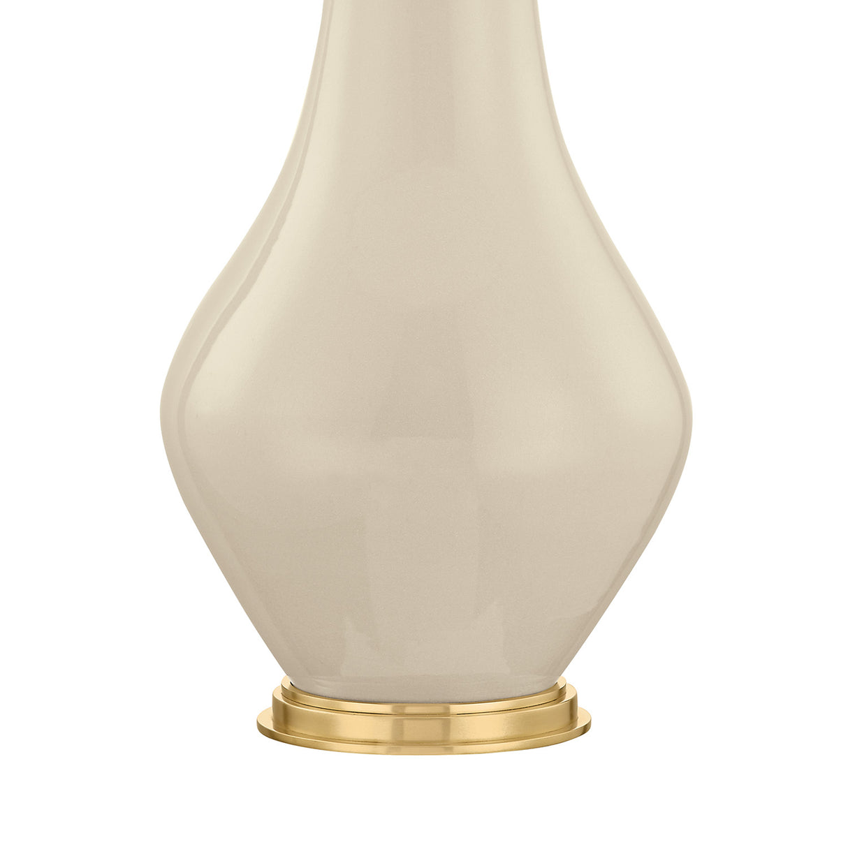 Lucille Table Lamp, Glossy Cream