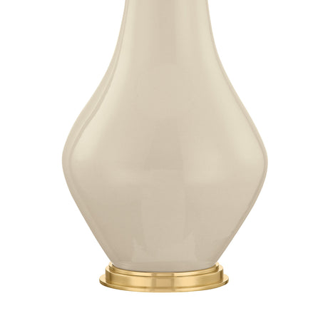 Lucille Table Lamp, Glossy Cream