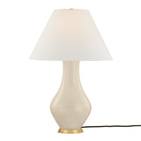 Lucille Table Lamp, Glossy Cream