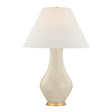 Lucille Table Lamp 32", Glossy Cream