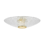 Verne LED Flush Mount 20", Aged Brass and Piastra Glass