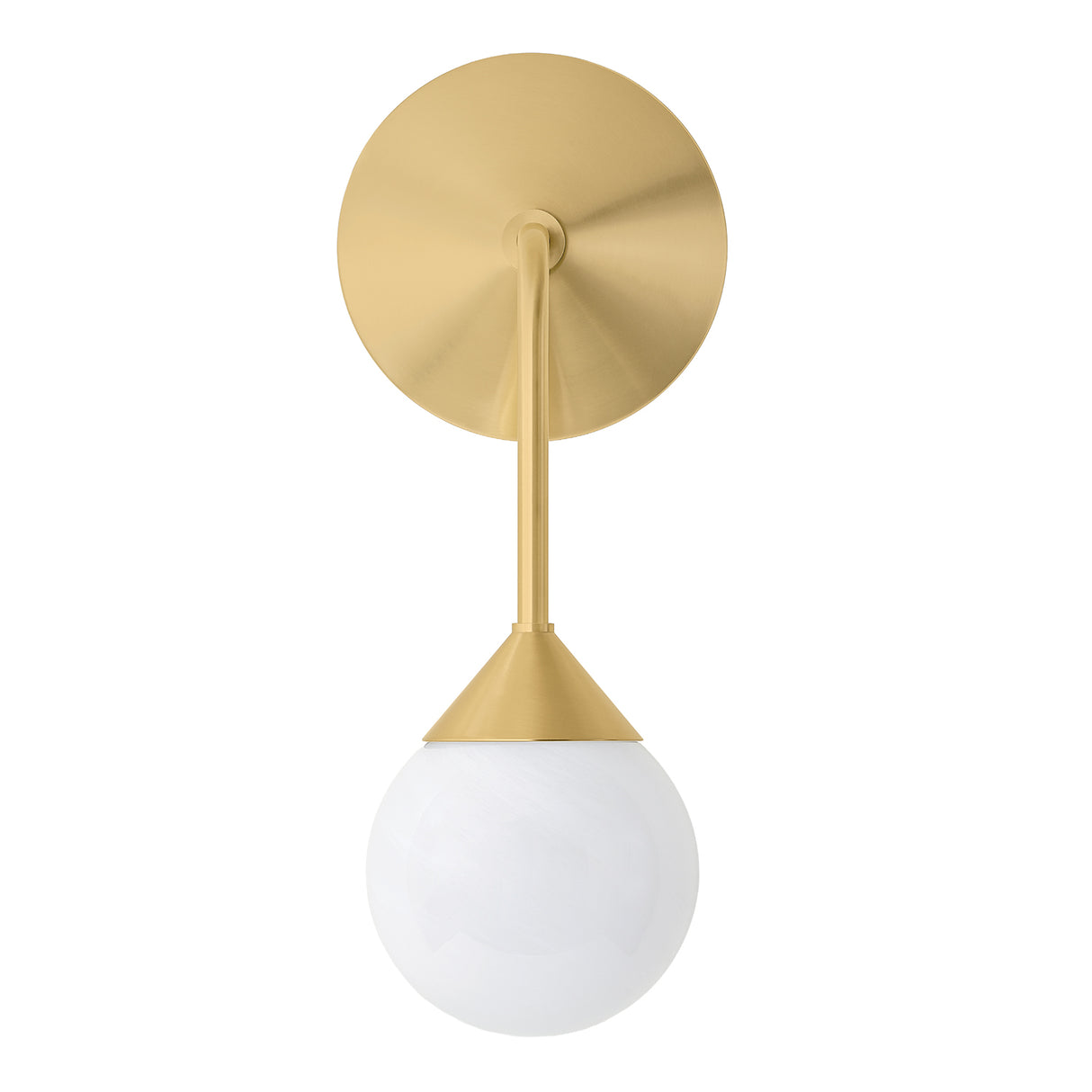 Isabella Wall Sconce 11", Aged Brass with Art Glass