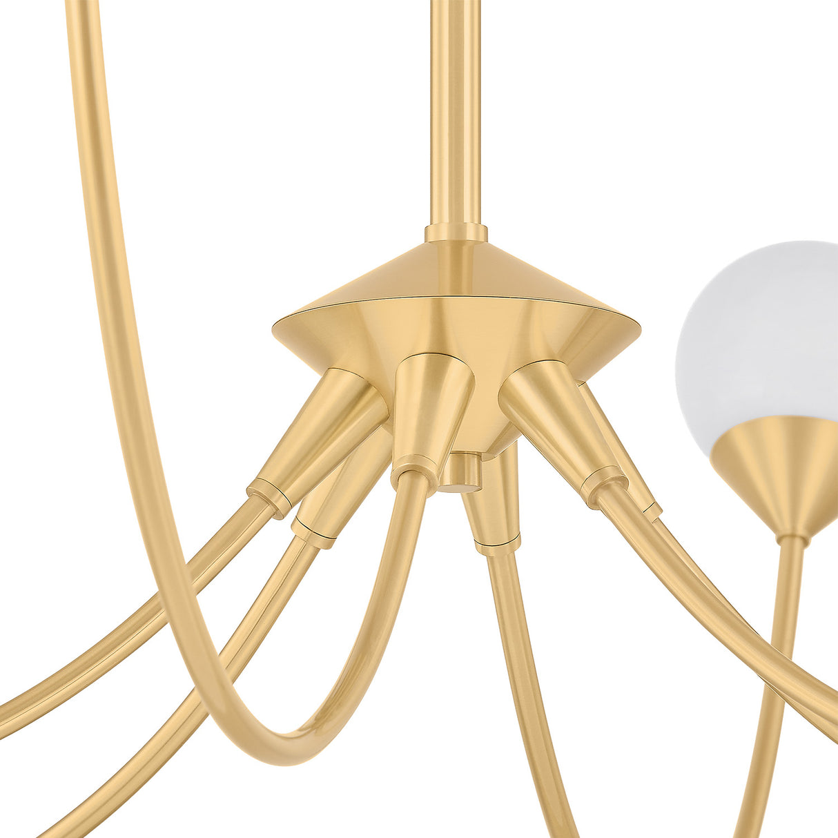 Isabella 6 Light Chandelier 48", Aged Brass with Art Glass